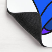 鐘の青45のdeg博物館のZazzleのギフト マウスパッド (コーナー)