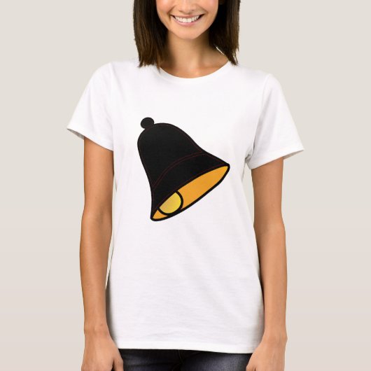 鐘の黒い赤45のdeg博物館のZazzleのギフト Tシャツ (正面)