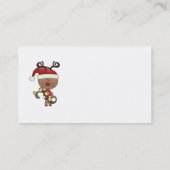 鐘を持つルディのトナカイ 名刺 (裏面)