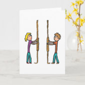 鐘楼 カード (黄色い花)