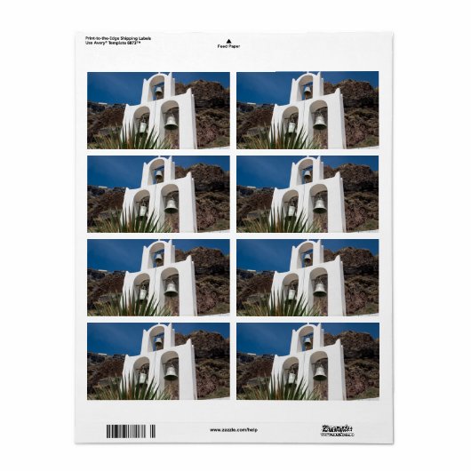 鐘楼 ラベル (フルシート)