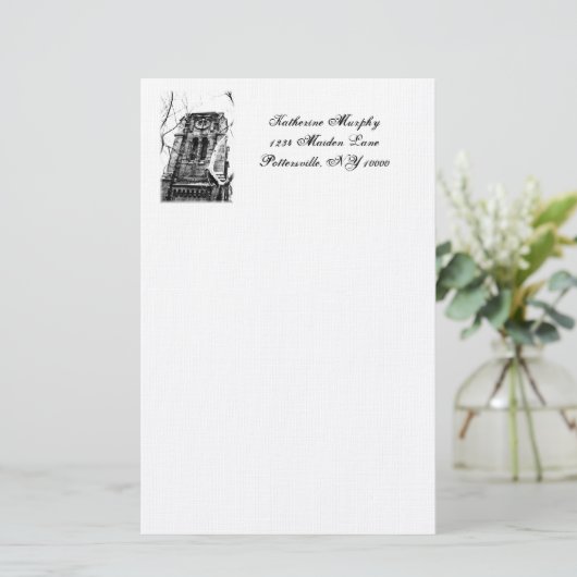 「鐘楼」文具 便箋 (スタンド正面)