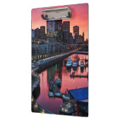 鐘港で見る桟橋66の日の出 クリップボード (左)