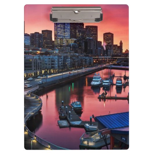 鐘港で見る桟橋66の日の出 クリップボード (正面)