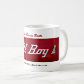 鐘男の子のクラシックなボートのマグ コーヒーマグカップ (正面右)