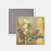 鐘花鳥デザイン磁石 マグネット (正面/裏面)