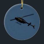 鐘206B-3 JetRanger IIIのヘリコプター セラミックオーナメント<br><div class="desc">Virginia Beachの警察に属する鐘206B-3 JetRanger IIIのヘリコプター。</div>