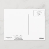 鐘、球およびリボンの郵便はがき ポストカード (裏面)