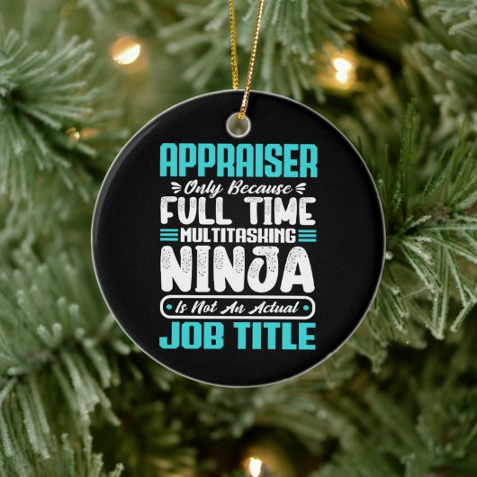 鑑定士おもしろい職業の職業 セラミックオーナメント (ツリー)