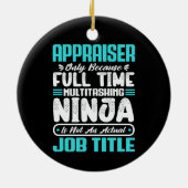 鑑定士おもしろい職業の職業 セラミックオーナメント (裏面)