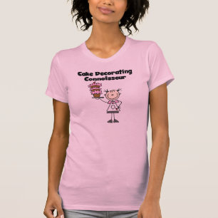 鑑識家を飾る女性のケーキ Tシャツ