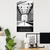 長々しく続く忍耐 ポスター (ホームオフィス)