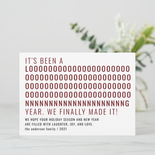 長いおもしろい間、ようやく新年を迎えた シーズンカード (スタンド正面)