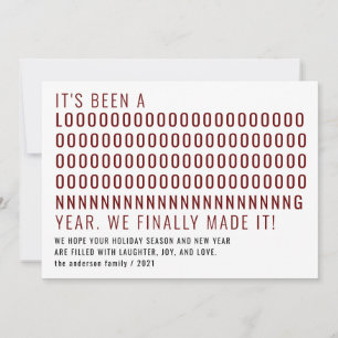 長いおもしろい間、ようやく新年を迎えた シーズンカード