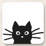 長いひげを生やした奇妙な黒猫|クール子猫 コースター<br><div class="desc">好奇心旺盛な黒猫が君を見ている。一連おもしろいの飲料用コースター猫は最終的にはテーブルから床にグラスを落としますが、まずは滑り止めのコルク保護コースターで表面を覆います。この黒猫おもしろいのセットは、飲料用コースター好きのクール人に贈り物をします。家保護のデコールにかわいいキャラクターを加えながら、木材の家具に傷がついてしまう。</div>