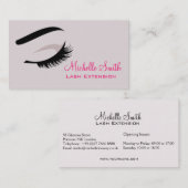 長いまつげの目 まつげエクステンション名刺 名刺 (正面/裏面)