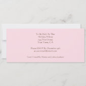 長いクリスモダンプなデザイン誕生日パーティーの招待 招待状 (裏面)