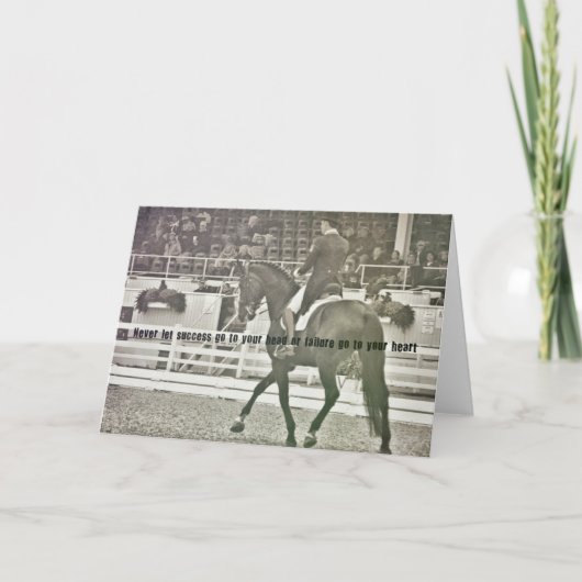 長いクリーンなグリーティングカード サンキューカード (正面)