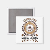 長いコーヒーを強く泡立てる マグネット (正面/裏面)