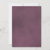 長いステムダスティメイブバラエレガントな結婚式 招待状 (裏面)