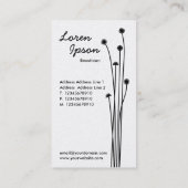 長いステム – 黒い金ゴールドv2 名刺 (裏面)