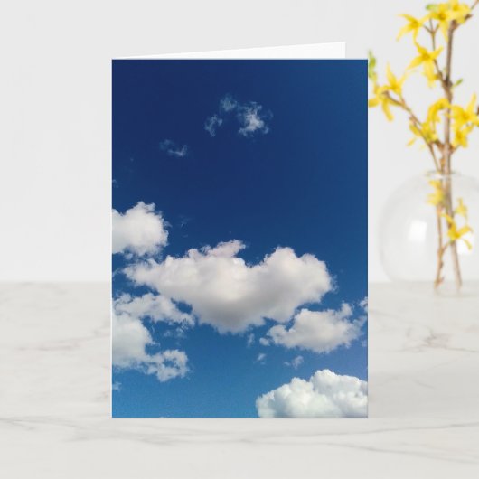 長いソフトクラウド カード (黄色い花)