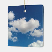 長いソフトクラウド セラミックオーナメント (左)