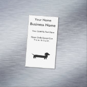 長いダックスフントのおもしろいなスケッチ マグネット名刺 (インサイチュ)