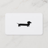 長いダックスフントのおもしろいなスケッチ 名刺 (正面)