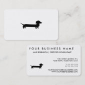 長いダックスフントのおもしろいなスケッチ 名刺 (正面/裏面)