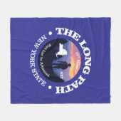 長いパス(rd2) フリースブランケット (正面(横))