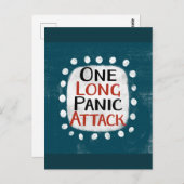 長いパニック攻撃はがき1枚 ポストカード (正面/裏面)