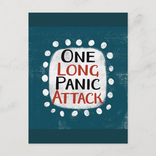 長いパニック攻撃はがき1枚 ポストカード (正面)