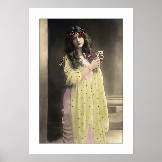 長いビクトリアン髪のガーランド ポスター (正面)