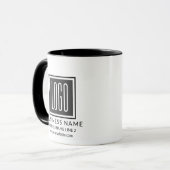 長いビジネス名カスタマイズ可能なプロモーションロゴ マグカップ (正面左)