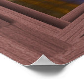 長いビーチスカイラインアットナイトオープンウィンドウポスター ポスター (角)