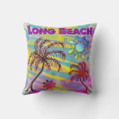 長いビーチハッピーアンドホープ枕 クッション (裏面)