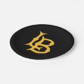 長いビーチ州ロゴ ペーパープレート (アングル)