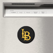 長いビーチ州ロゴ マグネット (インサイチュ (食洗機))