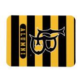 長いビーチ州同窓生ストライプたち マグネット (横)