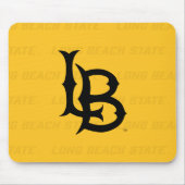 長いビーチ州透かし マウスパッド (正面)