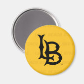 長いビーチ州透かし マグネット (正面/裏面)