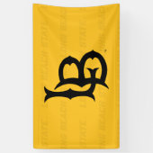 長いビーチ州透かし 横断幕 (縦)