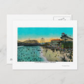 長いビーチ ポストカード (正面/裏面)