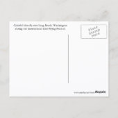 長いビーチ、ワシントン旅行写真 ポストカード (裏面)