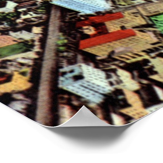 長いビーチ#1 ポスター (角)