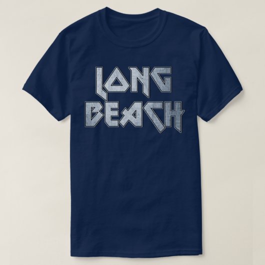 長いビーチ Tシャツ (デザイン正面)