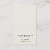 長いモダン巻き毛の赤い女の子のイヤリングディスプレイ 名刺 (裏面)