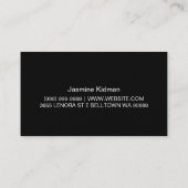 長いラッシュ化粧アーティスト化粧品カード 名刺 (裏面)