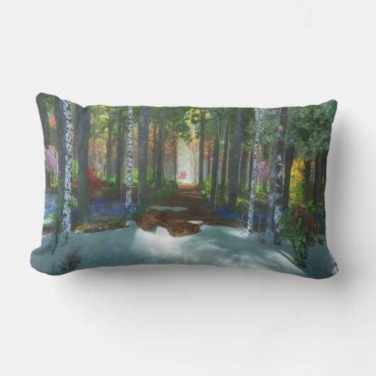 長い一日の歩く枕 ランバークッション (正面)